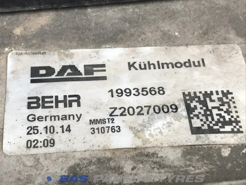 DAF XF106 Koelerpakket DAF MX13 375 H1 1909450 - Ψυγείο αυτοκίνητο για Φορτηγό: φωτογραφία 4 DAF XF106 Koelerpakket DAF MX13 375 H1 1909450 - Ψυγείο αυτοκίνητο για Φορτηγό: φωτογραφία 4