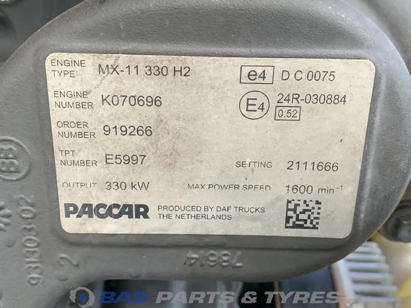 DAF XF106 Motor DAF MX11 330 H2 0452051 - Κινητήρας για Φορτηγό: φωτογραφία 5 DAF XF106 Motor DAF MX11 330 H2 0452051 - Κινητήρας για Φορτηγό: φωτογραφία 5