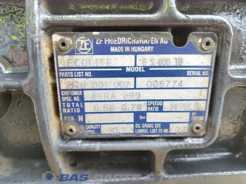 ZF DAF 6S800 TO Ecolite Versnellingsbak 6S800 TO - Κιβώτιο ταχυτήτων για Φορτηγό: φωτογραφία 5 ZF DAF 6S800 TO Ecolite Versnellingsbak 6S800 TO - Κιβώτιο ταχυτήτων για Φορτηγό: φωτογραφία 5