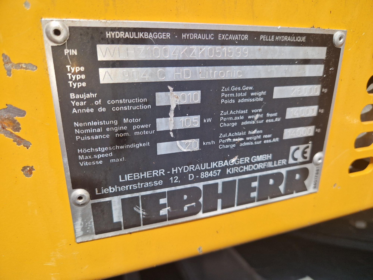 Μηχάνημα Διαχείρισης Υλικών LIEBHERR A904C (2010): φωτογραφία 6