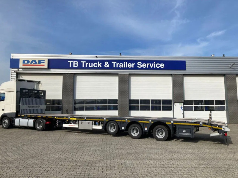 Καινούριο Επικαθήμενο κόφα Kässbohrer SPA M3 / 1N - 18 / 27 Heavy Duty uitschuifbare vlakke mega trailer met liftas, rongen en oprijplaten: φωτογραφία 7