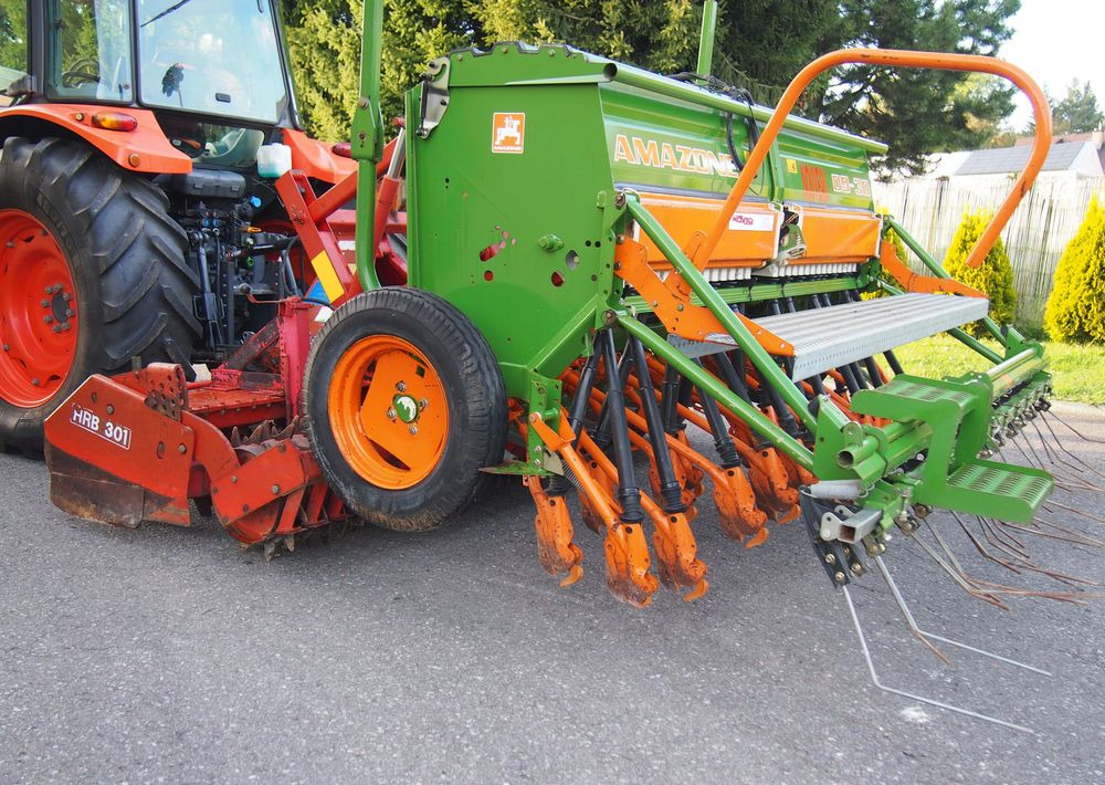 Σπαρτική με σβάρνα Agregat uprawowo-siewny Amazone HRB 301 I D9-30 2005 Agregat uprawowo siewny KUHN AMAZONE szerokość robocza 3m: φωτογραφία 10