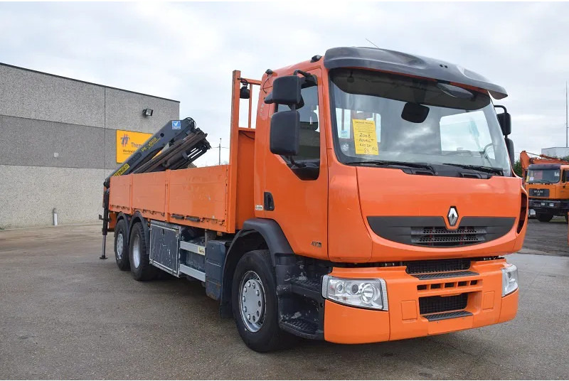 Renault Premium 410 - Φορτηγό με ανοιχτή καρότσα, Φορτηγό με γερανό: φωτογραφία 5 Renault Premium 410 - Φορτηγό με ανοιχτή καρότσα, Φορτηγό με γερανό: φωτογραφία 5