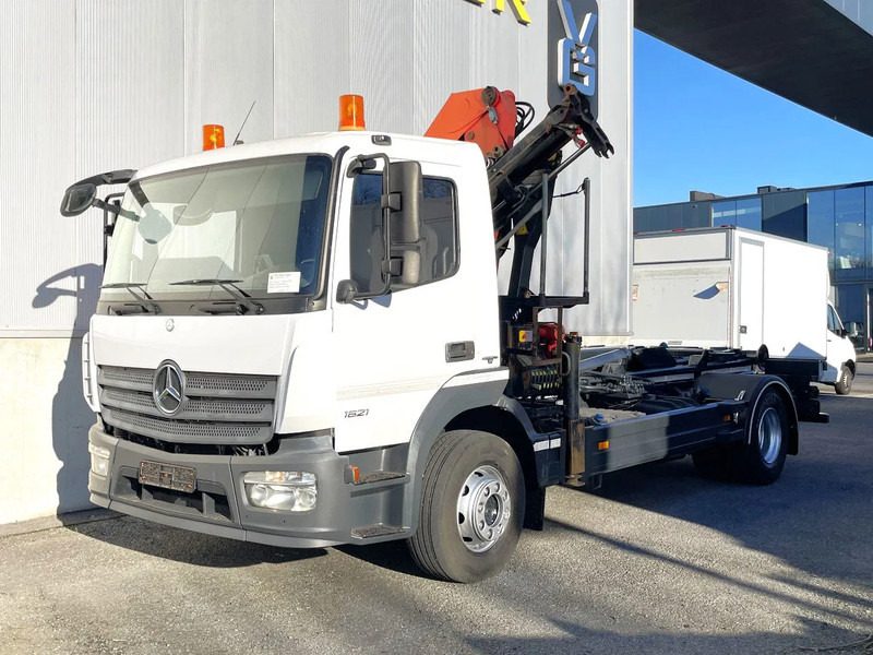 Mercedes-Benz Atego 1621 *Palfinger kraan*Containersysteem*luchtvering achteras*bluetooth - Φορτηγό φόρτωσης γάντζου, Φορτηγό με γερανό: φωτογραφία 1 Mercedes-Benz Atego 1621 *Palfinger kraan*Containersysteem*luchtvering achteras*bluetooth - Φορτηγό φόρτωσης γάντζου, Φορτηγό με γερανό: φωτογραφία 1