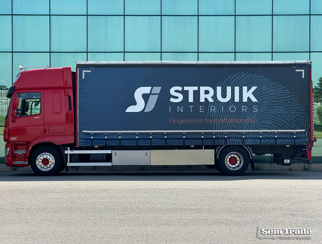 DAF CF 290 FA Space CAB Hardhouten Vloer 2500 KG Klep Nieuw Staat - Φορτηγό κόφα: φωτογραφία 2 DAF CF 290 FA Space CAB Hardhouten Vloer 2500 KG Klep Nieuw Staat - Φορτηγό κόφα: φωτογραφία 2