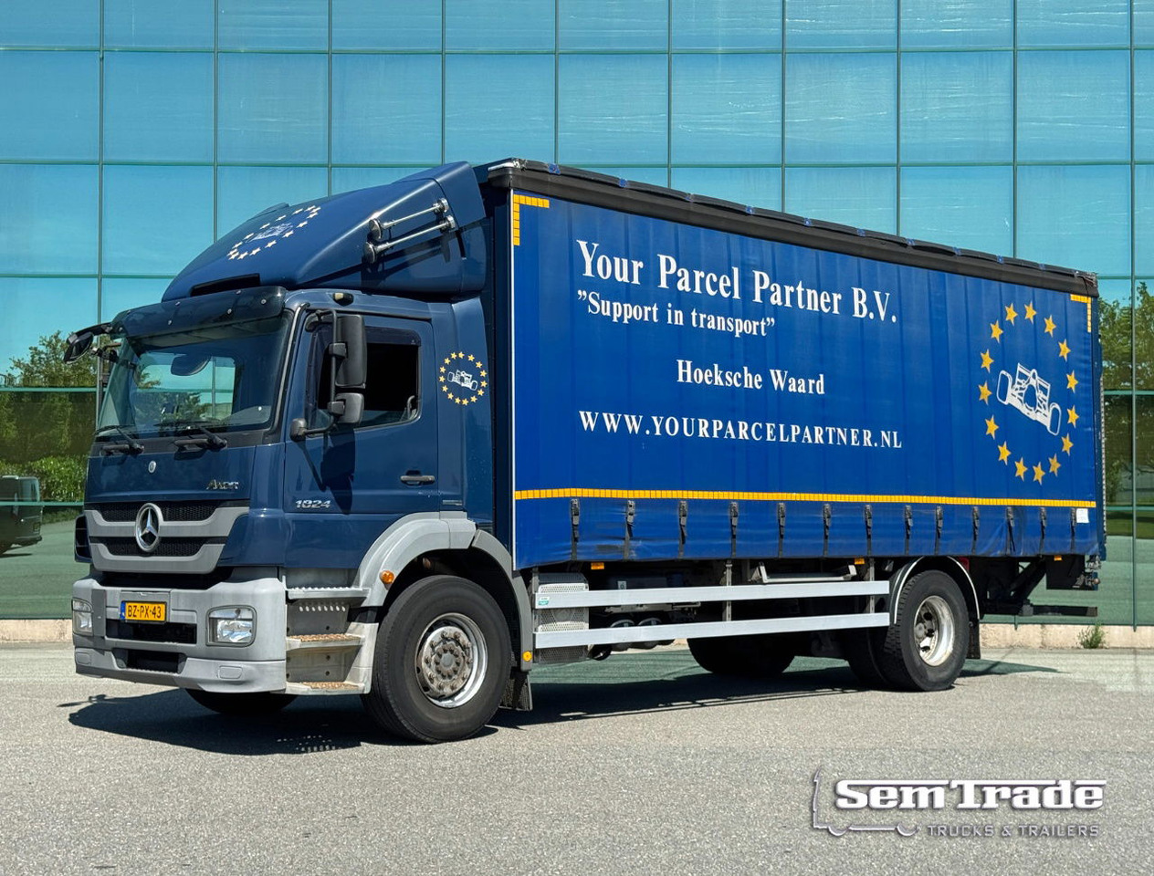 Mercedes-Benz Axor 1824 Euro 5 694.000 KM Curtain Side Door Tail Lift NEW Tacho TOP Condition NL Truck - Φορτηγό μουσαμάς: φωτογραφία 1 Mercedes-Benz Axor 1824 Euro 5 694.000 KM Curtain Side Door Tail Lift NEW Tacho TOP Condition NL Truck - Φορτηγό μουσαμάς: φωτογραφία 1