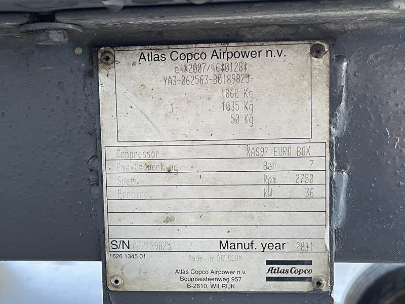 Atlas-Copco XAS 97 DD - N - Αεροσυμπιεστής: φωτογραφία 4 Atlas-Copco XAS 97 DD - N - Αεροσυμπιεστής: φωτογραφία 4