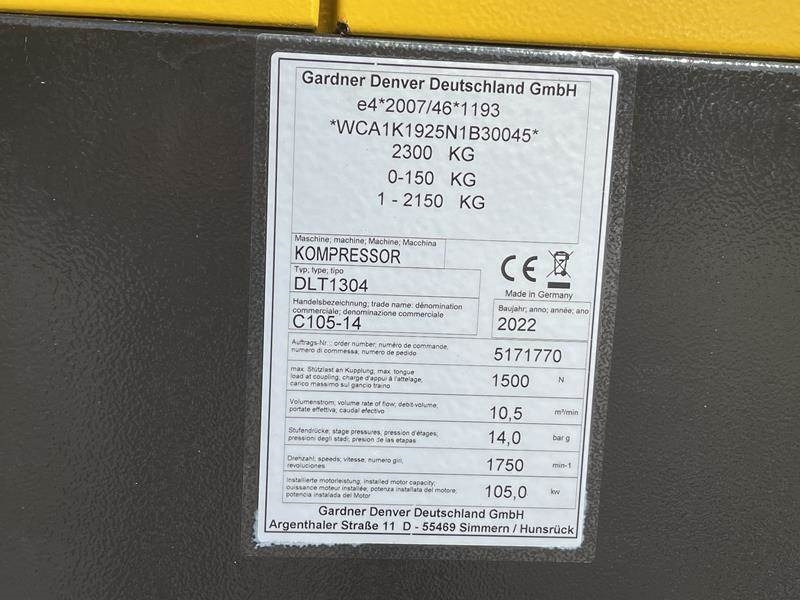 Compair C 105 - 14 - N - Αεροσυμπιεστής: φωτογραφία 5 Compair C 105 - 14 - N - Αεροσυμπιεστής: φωτογραφία 5