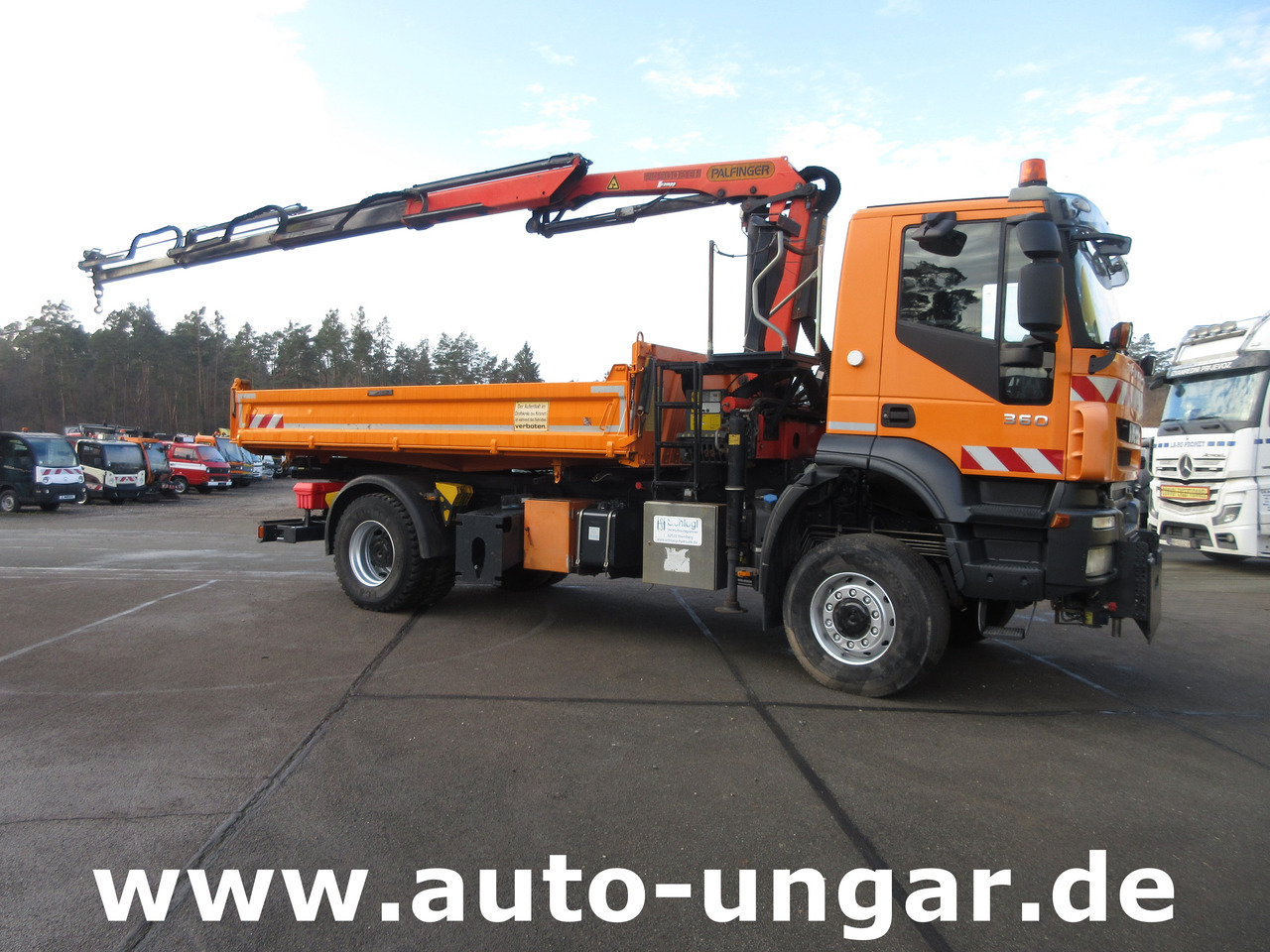 Iveco Trakker 360 Kipper Allrad 4x4 Kran Palfinger PK 9002 Kommunalhydraulik Winterdienst Euro 5 - Φορτηγό ανατρεπόμενο, Φορτηγό με γερανό: φωτογραφία 1 Iveco Trakker 360 Kipper Allrad 4x4 Kran Palfinger PK 9002 Kommunalhydraulik Winterdienst Euro 5 - Φορτηγό ανατρεπόμενο, Φορτηγό με γερανό: φωτογραφία 1