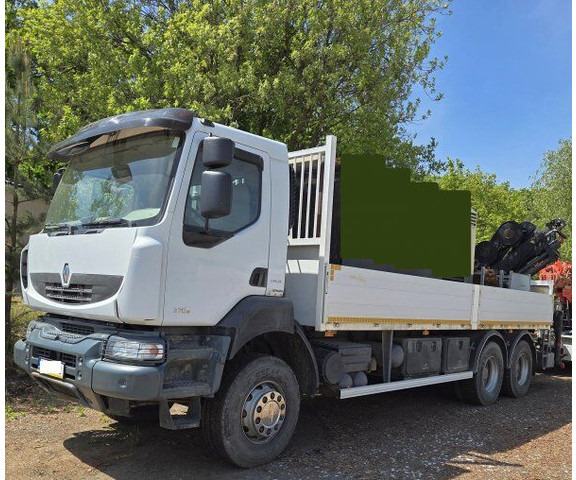 Renault Kerax 370 dxi - Φορτηγό με ανοιχτή καρότσα, Φορτηγό με γερανό: φωτογραφία 1 Renault Kerax 370 dxi - Φορτηγό με ανοιχτή καρότσα, Φορτηγό με γερανό: φωτογραφία 1