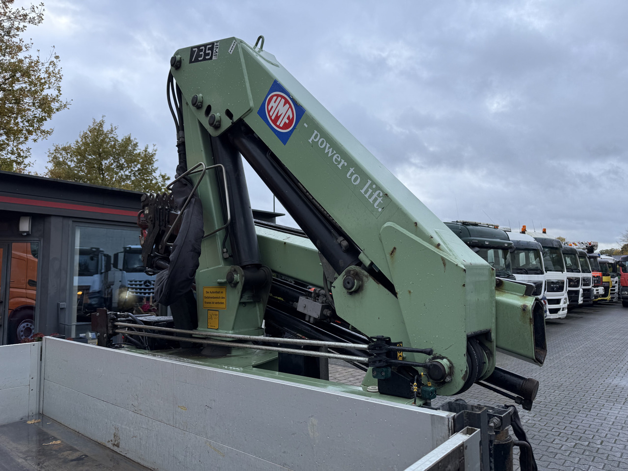 Iveco EuroCargo 80E22 Kran HMF 735 bis 15 Meter - Φορτηγό με ανοιχτή καρότσα, Φορτηγό με γερανό: φωτογραφία 4 Iveco EuroCargo 80E22 Kran HMF 735 bis 15 Meter - Φορτηγό με ανοιχτή καρότσα, Φορτηγό με γερανό: φωτογραφία 4