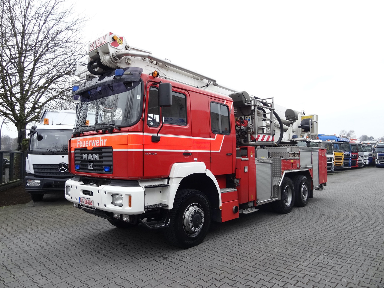 MAN FE 410 6X6 Feuerwehr Vema Lift 32 Meter - Φορτηγό με εναέρια πλατφόρμα: φωτογραφία 1 MAN FE 410 6X6 Feuerwehr Vema Lift 32 Meter - Φορτηγό με εναέρια πλατφόρμα: φωτογραφία 1