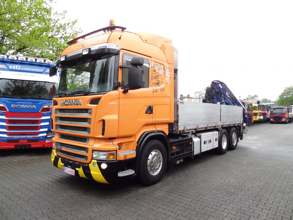 Scania R480 6X2*4 Kran Atlas 240 bis 20 Meter - Φορτηγό με ανοιχτή καρότσα, Φορτηγό με γερανό: φωτογραφία 1 Scania R480 6X2*4 Kran Atlas 240 bis 20 Meter - Φορτηγό με ανοιχτή καρότσα, Φορτηγό με γερανό: φωτογραφία 1