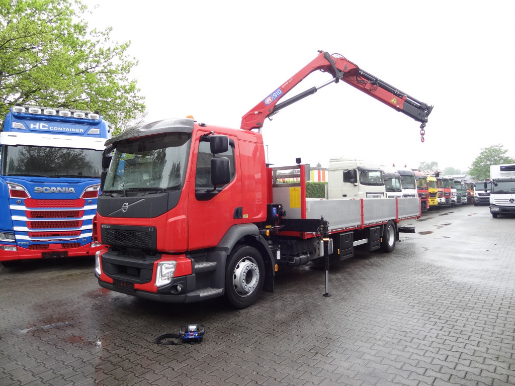 Volvo FL 280.18 mit Kran HMF 910 K3 - Φορτηγό με ανοιχτή καρότσα, Φορτηγό με γερανό: φωτογραφία 1 Volvo FL 280.18 mit Kran HMF 910 K3 - Φορτηγό με ανοιχτή καρότσα, Φορτηγό με γερανό: φωτογραφία 1
