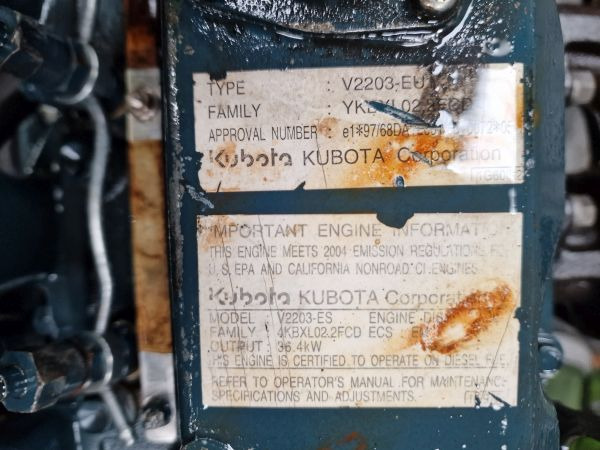 Kubota V2203-ES Engine (Industrial) - Κινητήρας για Βιομηχανικός εξοπλισμός: φωτογραφία 2 Kubota V2203-ES Engine (Industrial) - Κινητήρας για Βιομηχανικός εξοπλισμός: φωτογραφία 2