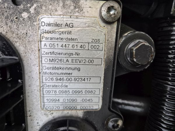 Mercedes Benz OM926LA.EEV/2-03 Econic Spec Engine (Truck) - Κινητήρας για Φορτηγό: φωτογραφία 2 Mercedes Benz OM926LA.EEV/2-03 Econic Spec Engine (Truck) - Κινητήρας για Φορτηγό: φωτογραφία 2