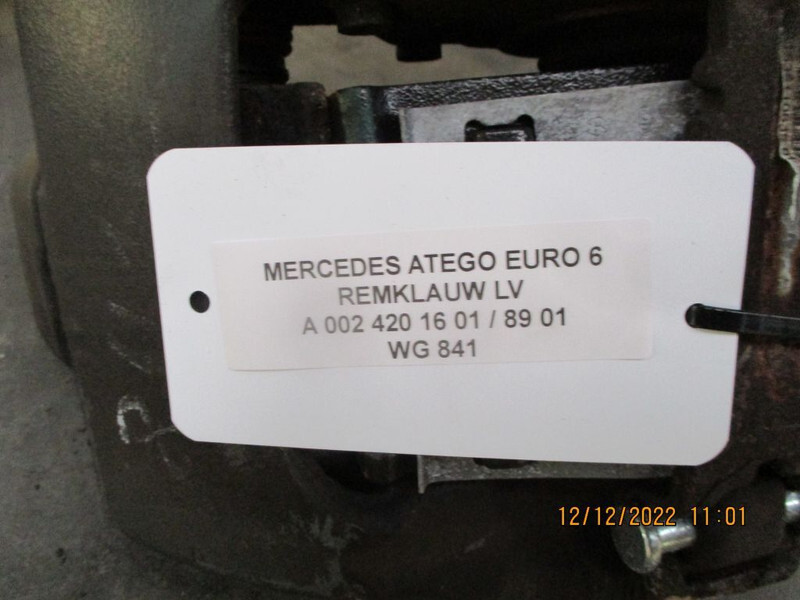 Mercedes-Benz ATEGO A 002 420 89 01// 16 01 REMKLAUW EURO 6 VOOR EN ACHTER - Δαγκάνα φρένων για Φορτηγό: φωτογραφία 4 Mercedes-Benz ATEGO A 002 420 89 01// 16 01 REMKLAUW EURO 6 VOOR EN ACHTER - Δαγκάνα φρένων για Φορτηγό: φωτογραφία 4
