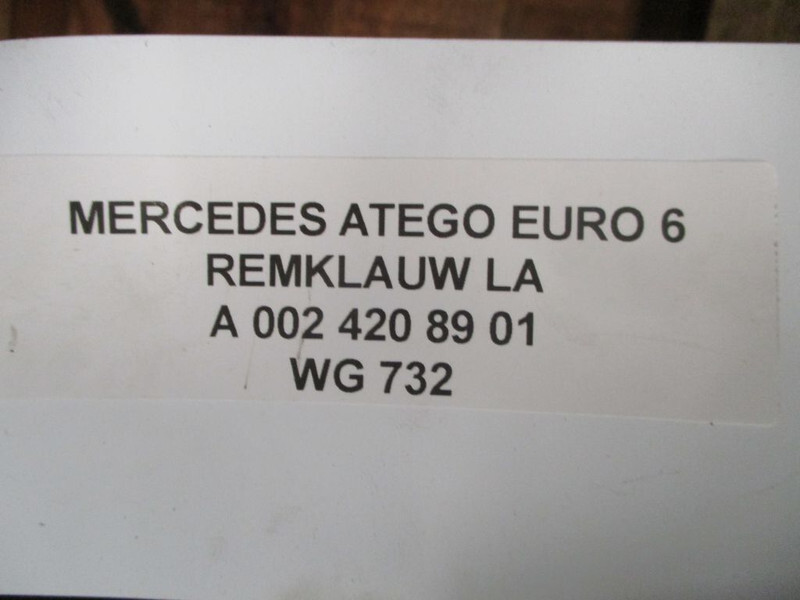 Mercedes-Benz ATEGO A 002 420 89 01// 16 01 REMKLAUW EURO 6 VOOR EN ACHTER - Δαγκάνα φρένων για Φορτηγό: φωτογραφία 5 Mercedes-Benz ATEGO A 002 420 89 01// 16 01 REMKLAUW EURO 6 VOOR EN ACHTER - Δαγκάνα φρένων για Φορτηγό: φωτογραφία 5