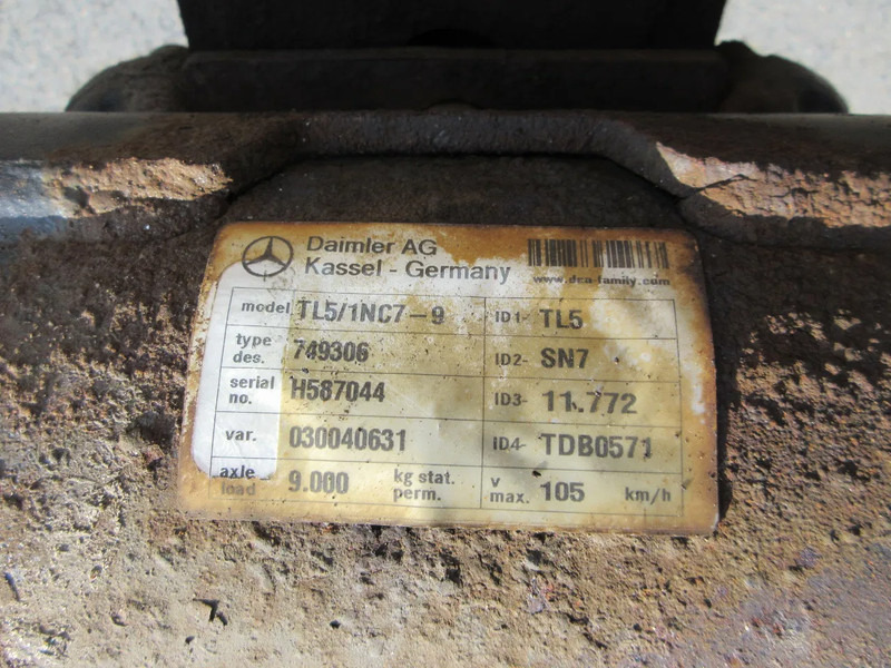 Mercedes-Benz TL5/1NC7-9 / 749306 / H587044/030040631 STUUR AS OPLEGGER SCHMITZ - Αξονας και ανταλλακτικά για Φορτηγό: φωτογραφία 5 Mercedes-Benz TL5/1NC7-9 / 749306 / H587044/030040631 STUUR AS OPLEGGER SCHMITZ - Αξονας και ανταλλακτικά για Φορτηγό: φωτογραφία 5