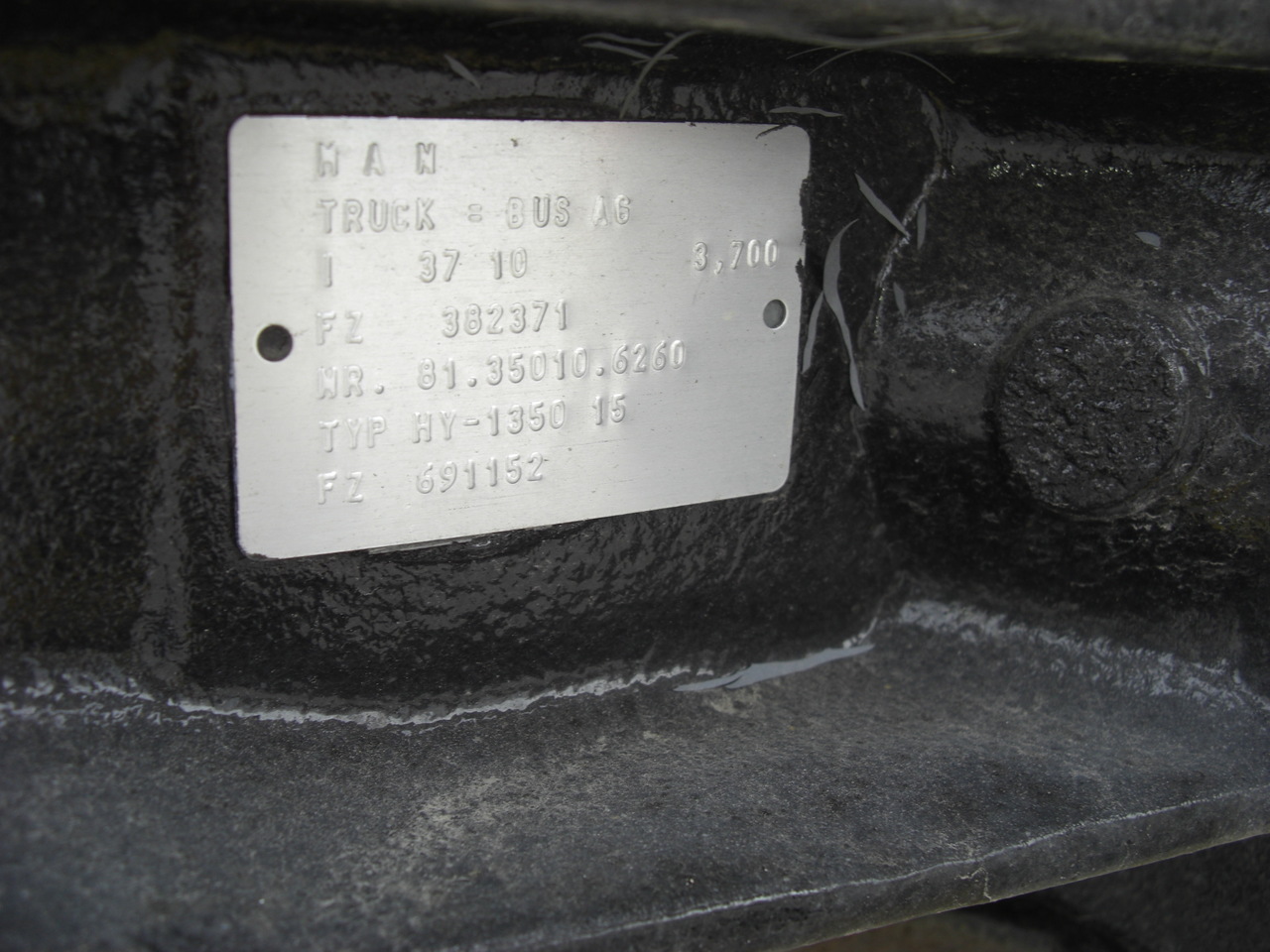 MAN HY1350-12 - Πίσω άξονας: φωτογραφία 3 MAN HY1350-12 - Πίσω άξονας: φωτογραφία 3