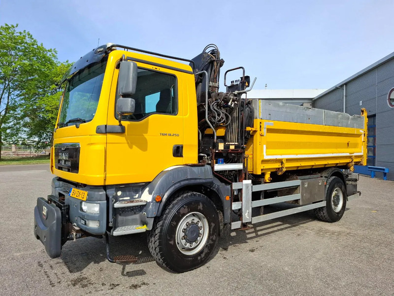 MAN TGM 18.250 / 4X4 / NL TRUCK / TUV:30-04-2026 / 118783 KM / HMF 1110 K2 / ROTATOR / GOOD TYRES / FULL-STEEL / DRUM BRAKES / MANUA - Φορτηγό ανατρεπόμενο, Φορτηγό με γερανό: φωτογραφία 3 MAN TGM 18.250 / 4X4 / NL TRUCK / TUV:30-04-2026 / 118783 KM / HMF 1110 K2 / ROTATOR / GOOD TYRES / FULL-STEEL / DRUM BRAKES / MANUA - Φορτηγό ανατρεπόμενο, Φορτηγό με γερανό: φωτογραφία 3