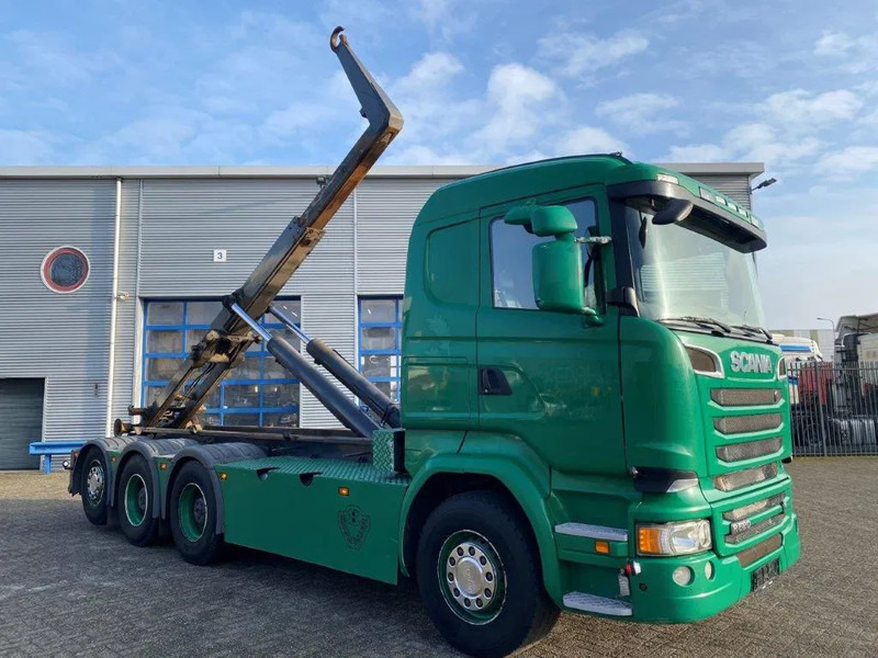 Scania R520 V8 / 8X4 / BIG AXLE / AJK HOOKLIFT 30TON / LIFT+LENKACHSE / NAVI / LEATHER / FULL-AIR / AUTOMATIC / EURO-6 / 2015 - Φορτηγό φόρτωσης γάντζου: φωτογραφία 2 Scania R520 V8 / 8X4 / BIG AXLE / AJK HOOKLIFT 30TON / LIFT+LENKACHSE / NAVI / LEATHER / FULL-AIR / AUTOMATIC / EURO-6 / 2015 - Φορτηγό φόρτωσης γάντζου: φωτογραφία 2