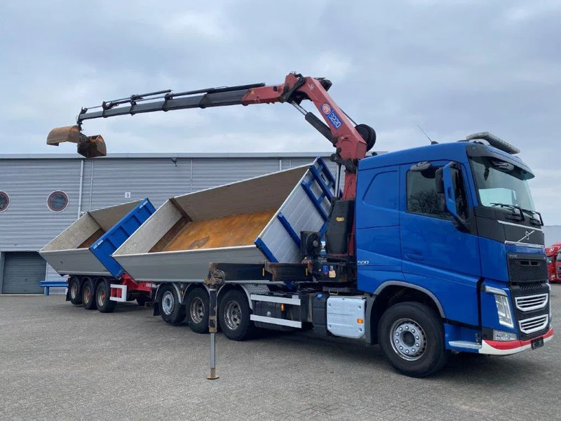 Volvo FH4-500 / HMF 3220K-RC / REMOTE / ROTATOR / 3SIDE TIPPER / DYNAMIC STEERING / ONLY:302623 KM / AUTOMATIC / EURO-6 / 2017 - Φορτηγό με γερανό: φωτογραφία 4 Volvo FH4-500 / HMF 3220K-RC / REMOTE / ROTATOR / 3SIDE TIPPER / DYNAMIC STEERING / ONLY:302623 KM / AUTOMATIC / EURO-6 / 2017 - Φορτηγό με γερανό: φωτογραφία 4