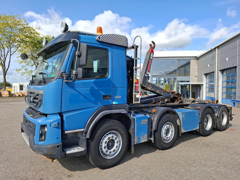Volvo FMX 13-420 / 8X2 / HIAB 24 TON HOOK / VEB+ / ONLY:387622KM / AIRCO / AUTOMATIC / EURO-5 / 2011 - Φορτηγό φόρτωσης γάντζου: φωτογραφία 1 Volvo FMX 13-420 / 8X2 / HIAB 24 TON HOOK / VEB+ / ONLY:387622KM / AIRCO / AUTOMATIC / EURO-5 / 2011 - Φορτηγό φόρτωσης γάντζου: φωτογραφία 1