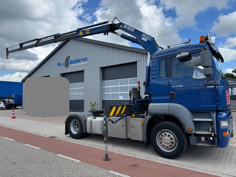 MAN TGA 18.310, Crane Pesci SE155N/4, Manual Kran, Grua, Grue, Kraan - Τράκτορας: φωτογραφία 1 MAN TGA 18.310, Crane Pesci SE155N/4, Manual Kran, Grua, Grue, Kraan - Τράκτορας: φωτογραφία 1