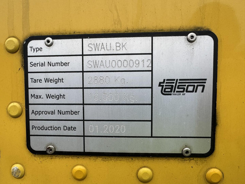 Talson SWAU.BK Wechselbrücke, Wissellaadbak, Swap body, BDF. Kein Krone - Κλειστά aμάξωμα: φωτογραφία 5 Talson SWAU.BK Wechselbrücke, Wissellaadbak, Swap body, BDF. Kein Krone - Κλειστά aμάξωμα: φωτογραφία 5