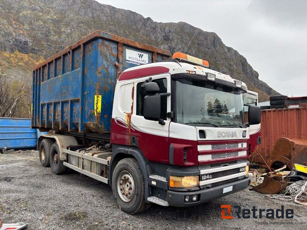 Krokbil Scania 124G - Φορτηγό φόρτωσης γάντζου: φωτογραφία 1 Krokbil Scania 124G - Φορτηγό φόρτωσης γάντζου: φωτογραφία 1