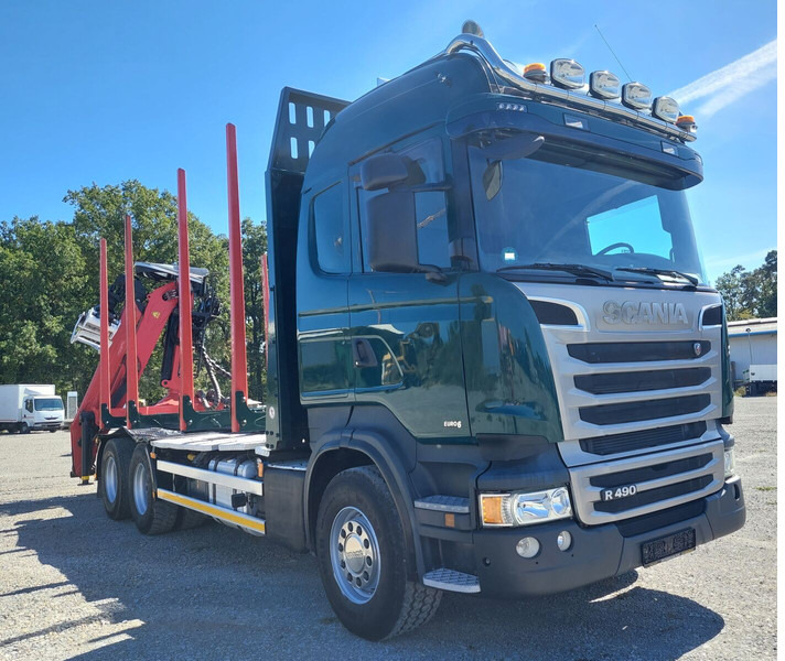 Scania R490 6x4 Euro 6 Kurzholz Palfinger AHK (2) - Φορτηγό ξυλείας, Φορτηγό με γερανό: φωτογραφία 5 Scania R490 6x4 Euro 6 Kurzholz Palfinger AHK (2) - Φορτηγό ξυλείας, Φορτηγό με γερανό: φωτογραφία 5