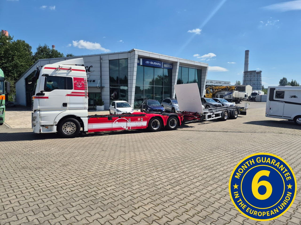 MAN TGX 28 28.420 , 6x2-2 LL + Trailer HFR KM 20 / 1 Owner / E6 /Techni - Φορτηγό μεταφοράς εμπορευματοκιβωτίων/ Κινητό αμάξωμα: φωτογραφία 1 MAN TGX 28 28.420 , 6x2-2 LL + Trailer HFR KM 20 / 1 Owner / E6 /Techni - Φορτηγό μεταφοράς εμπορευματοκιβωτίων/ Κινητό αμάξωμα: φωτογραφία 1