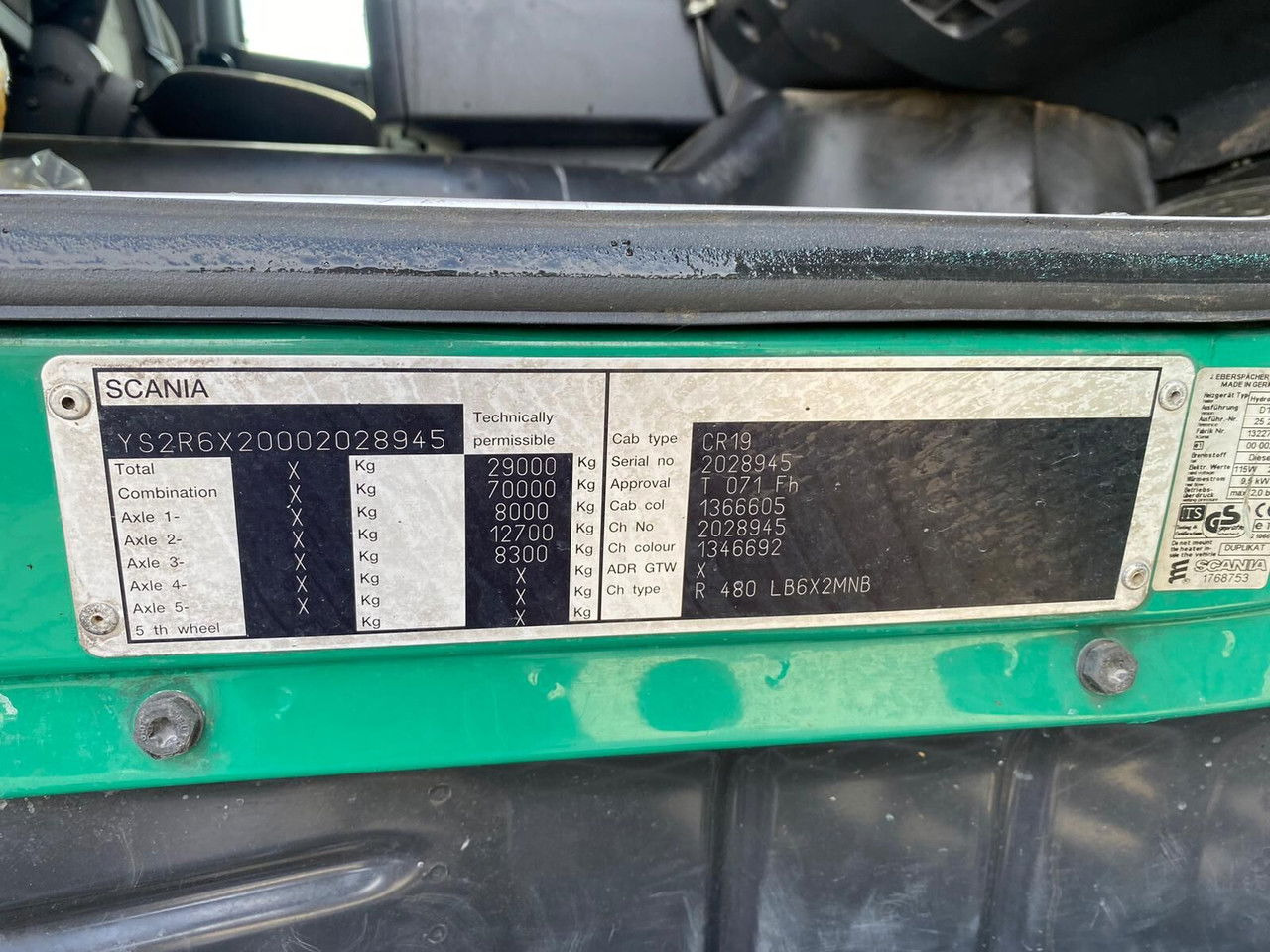 Φορτηγό ανατρεπόμενο SCANIA R480 E4 / Grain Side Kipper / Frame 7.2m Long: φωτογραφία 28 Φορτηγό ανατρεπόμενο SCANIA R480 E4 / Grain Side Kipper / Frame 7.2m Long: φωτογραφία 28