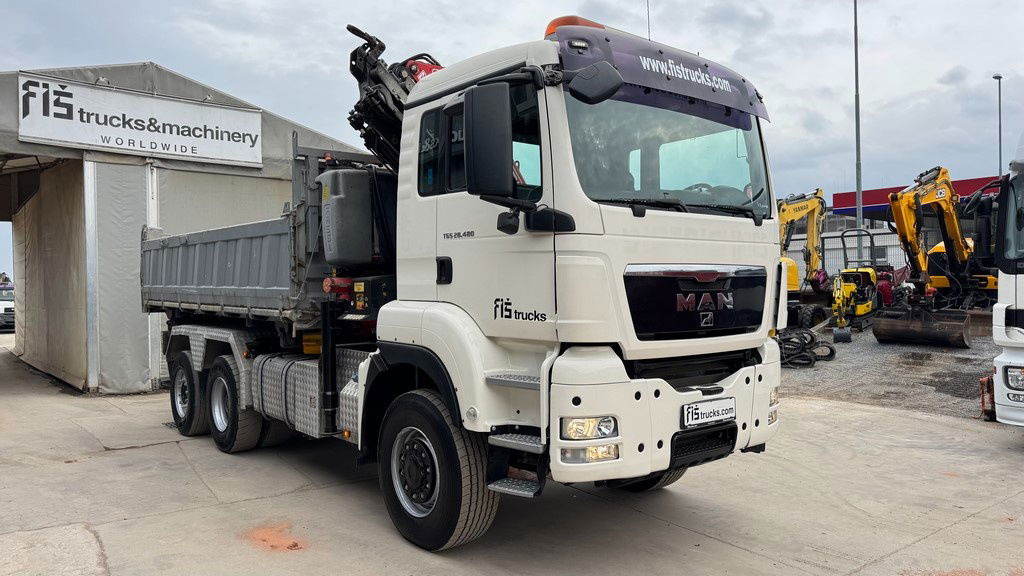 MAN TGS 28.480 6X4/4 bordmatic - cardan - Fassi F235XP - 14.9M - Retarder - Φορτηγό ανατρεπόμενο: φωτογραφία 3 MAN TGS 28.480 6X4/4 bordmatic - cardan - Fassi F235XP - 14.9M - Retarder - Φορτηγό ανατρεπόμενο: φωτογραφία 3