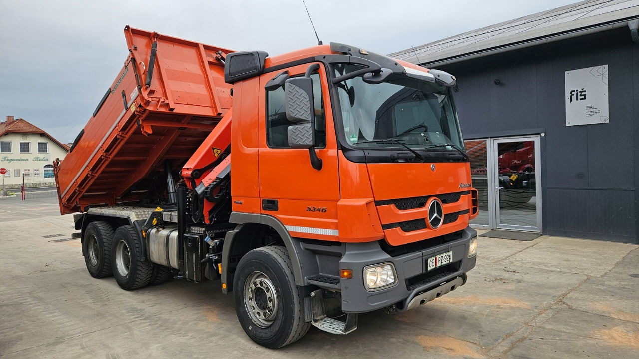 Mercedes-Benz Actros 3346 K palfinger PK 18002 - bordmatic - meiller tipper - EPS 3 pedals - Φορτηγό ανατρεπόμενο: φωτογραφία 4 Mercedes-Benz Actros 3346 K palfinger PK 18002 - bordmatic - meiller tipper - EPS 3 pedals - Φορτηγό ανατρεπόμενο: φωτογραφία 4