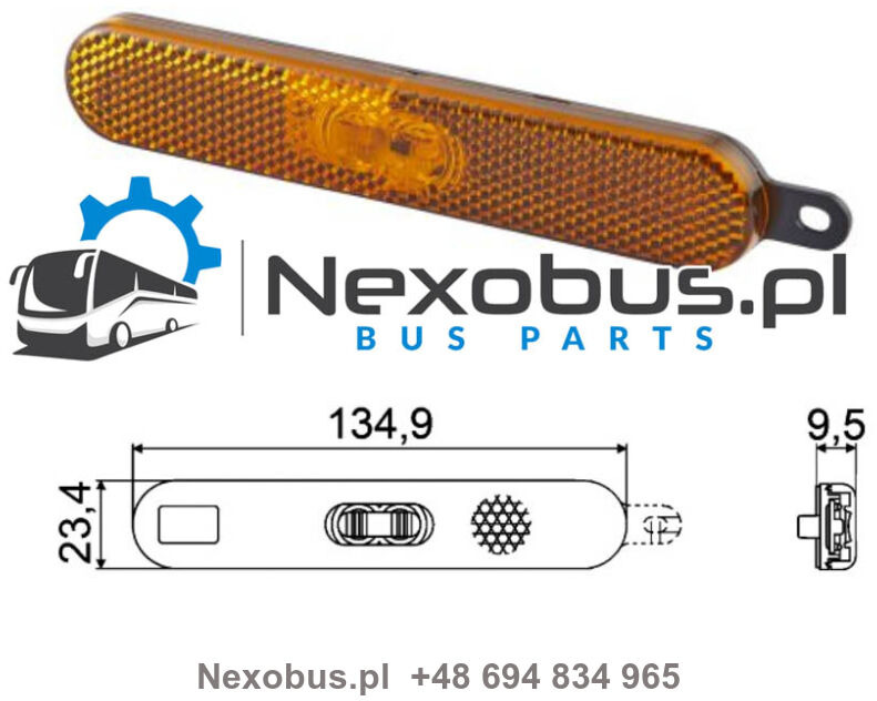 Lampa obrysowa kasety Bova Maqic VDL Neoplan MAN - Φωτισμός για Λεωφορείο: φωτογραφία 1 Lampa obrysowa kasety Bova Maqic VDL Neoplan MAN - Φωτισμός για Λεωφορείο: φωτογραφία 1