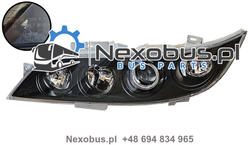 Reflektor Neoplan Skyliner Cityliner Starliner lewy czarne szkło - Προβολέας για Λεωφορείο: φωτογραφία 1 Reflektor Neoplan Skyliner Cityliner Starliner lewy czarne szkło - Προβολέας για Λεωφορείο: φωτογραφία 1