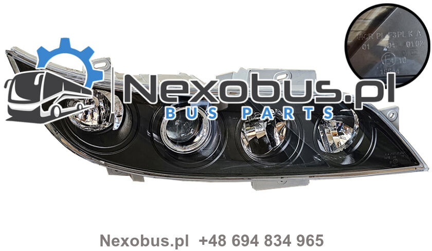 Reflektor Neoplan Skyliner Cityliner Starliner prawy czarne szkło - Προβολέας για Λεωφορείο: φωτογραφία 1 Reflektor Neoplan Skyliner Cityliner Starliner prawy czarne szkło - Προβολέας για Λεωφορείο: φωτογραφία 1