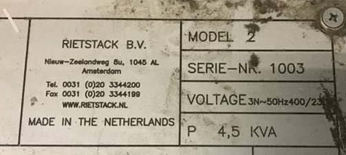 Εκτυπωτική μηχανή Block gluing machine Rietstack model 2: φωτογραφία 9 Εκτυπωτική μηχανή Block gluing machine Rietstack model 2: φωτογραφία 9