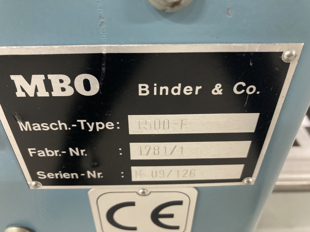 MBO buckle plate folding machine T 500-4-F - Διπλωτική μηχανή: φωτογραφία 2 MBO buckle plate folding machine T 500-4-F - Διπλωτική μηχανή: φωτογραφία 2