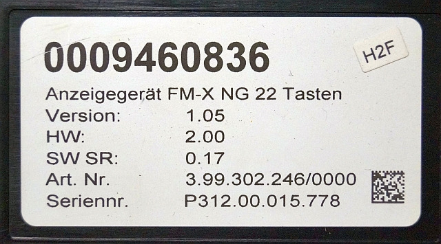 Still 0009460836 | Display V1.05 HW 2.00 Sw. 0.17 from Still FMX14N year 2018 - Ταμπλό αυτοκινήτου για Ανυψωτικό μηχάνημα: φωτογραφία 3 Still 0009460836 | Display V1.05 HW 2.00 Sw. 0.17 from Still FMX14N year 2018 - Ταμπλό αυτοκινήτου για Ανυψωτικό μηχάνημα: φωτογραφία 3