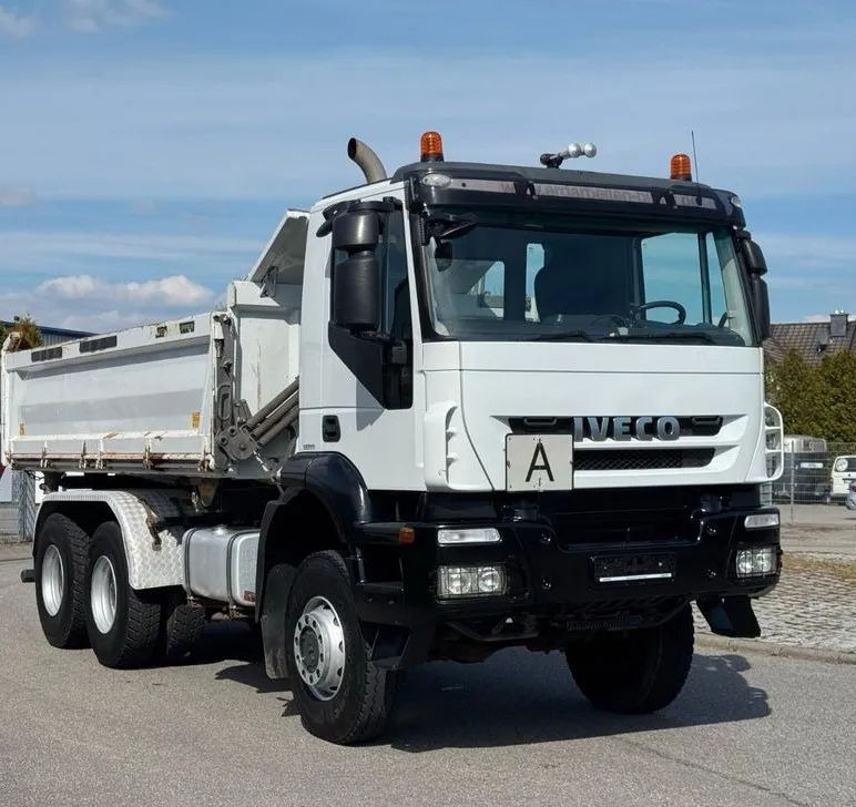 Φορτηγό ανατρεπόμενο Iveco AD260T45W 6x6 | Meiller | Wywrotka trójstronna | Niemiecki pojazd | 451 KM | Euro 5|Stały zaczep holowniczy: φωτογραφία 1