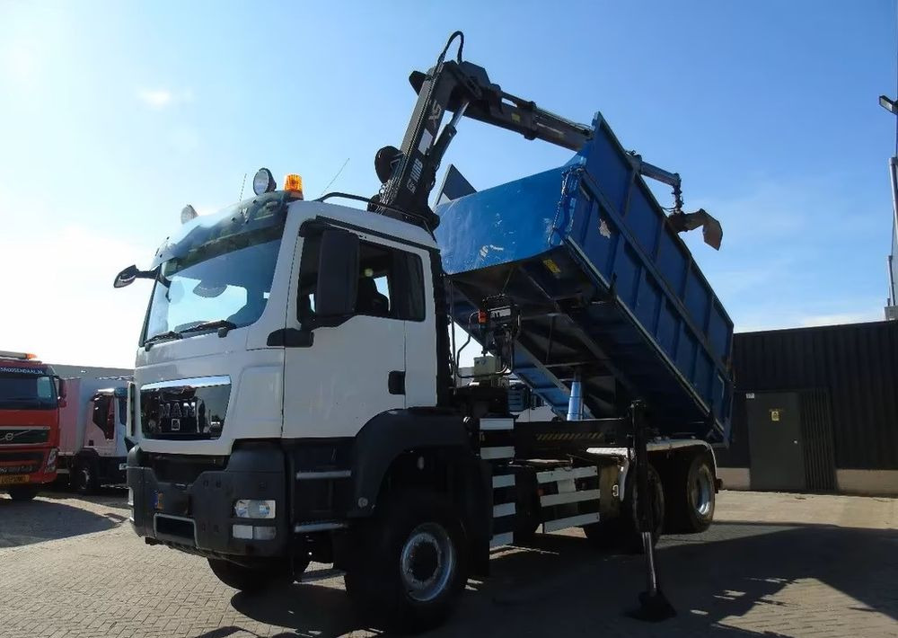 MAN TGS 26.400 6x6 – Wywrotka 3-stronna Meiller + Żuraw HIAB 166 E3 HIPRO – 429.222 km – Euro 4 - Φορτηγό ανατρεπόμενο, Φορτηγό με γερανό: φωτογραφία 1 MAN TGS 26.400 6x6 – Wywrotka 3-stronna Meiller + Żuraw HIAB 166 E3 HIPRO – 429.222 km – Euro 4 - Φορτηγό ανατρεπόμενο, Φορτηγό με γερανό: φωτογραφία 1