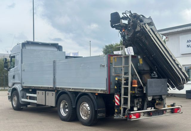 Scania R500 V8 6x2 |platforma budowlana z HDS FASSI F235 sterowanie radiowe | Euro5| Oś tylna: podnoszona i skrętna - Φορτηγό με ανοιχτή καρότσα, Φορτηγό με γερανό: φωτογραφία 5 Scania R500 V8 6x2 |platforma budowlana z HDS FASSI F235 sterowanie radiowe | Euro5| Oś tylna: podnoszona i skrętna - Φορτηγό με ανοιχτή καρότσα, Φορτηγό με γερανό: φωτογραφία 5