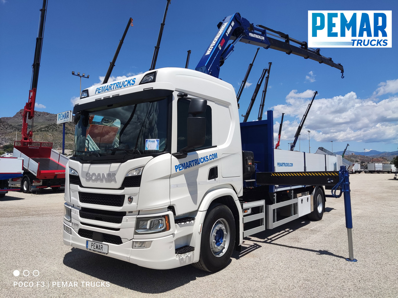 SCANIA P 370 4X2 GRUA CAJA FIJA - Φορτηγό με ανοιχτή καρότσα, Φορτηγό με γερανό: φωτογραφία 1 SCANIA P 370 4X2 GRUA CAJA FIJA - Φορτηγό με ανοιχτή καρότσα, Φορτηγό με γερανό: φωτογραφία 1