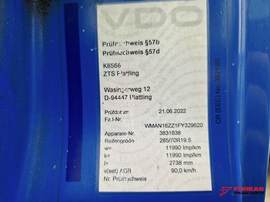 Φορτηγό σασί MAN TGM 15.250 EURO 6: φωτογραφία 31