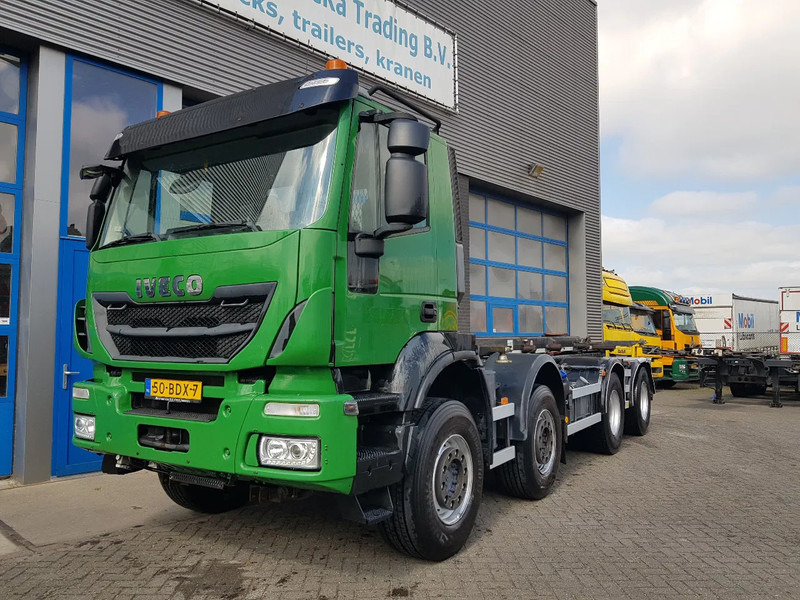 Iveco Stralis 450 8x4 Steel Nieuwe Apk/TÜV 430.000 km kettingsyst 30 ton - Φορτηγό μεταφοράς εμπορευματοκιβωτίων/ Κινητό αμάξωμα: φωτογραφία 2 Iveco Stralis 450 8x4 Steel Nieuwe Apk/TÜV 430.000 km kettingsyst 30 ton - Φορτηγό μεταφοράς εμπορευματοκιβωτίων/ Κινητό αμάξωμα: φωτογραφία 2