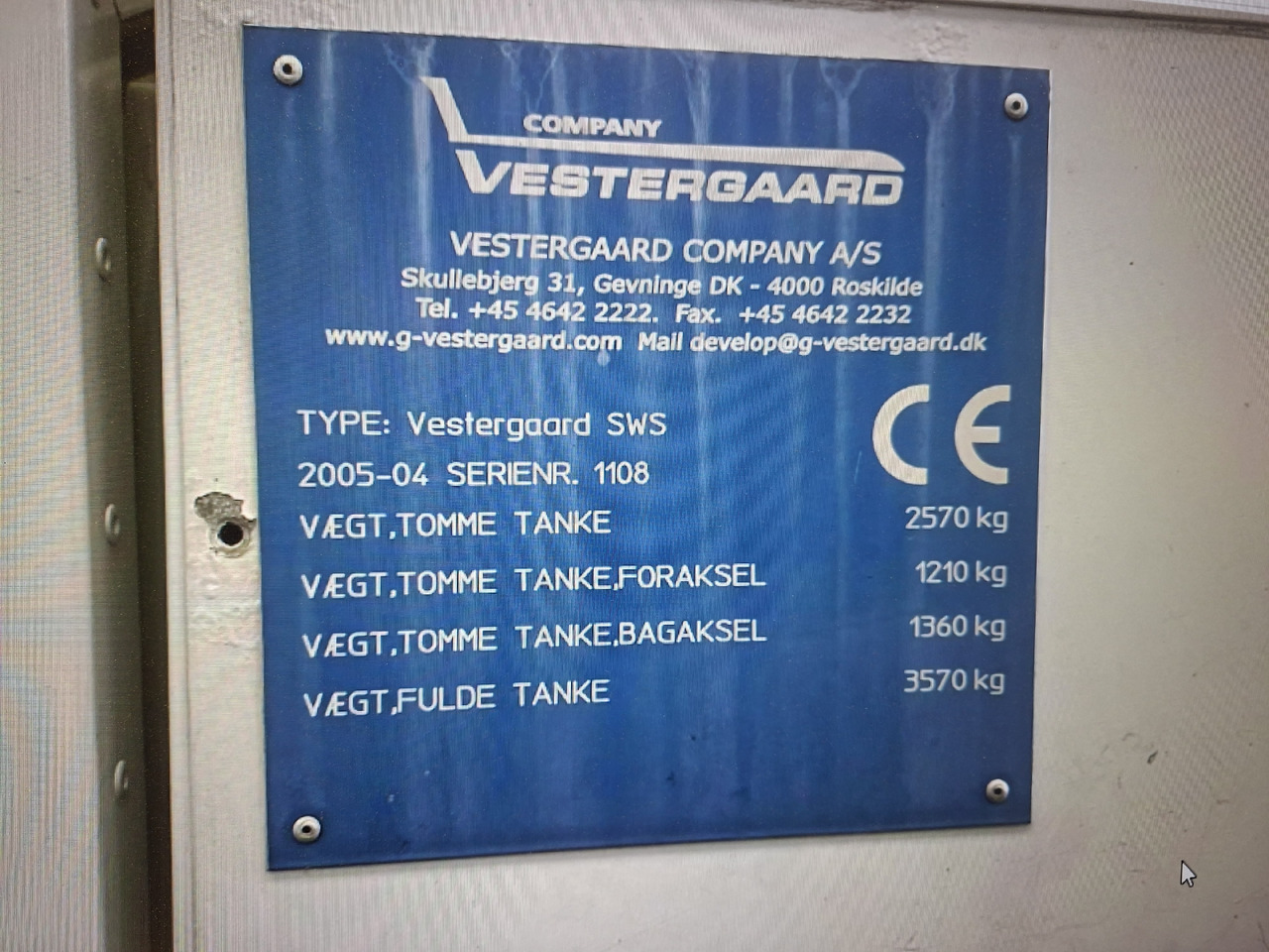 Mercedes311 CDI/30/Vestergaard WSU - Εξοπλισμός επίγειας εξυπηρέτησης: φωτογραφία 5 Mercedes311 CDI/30/Vestergaard WSU - Εξοπλισμός επίγειας εξυπηρέτησης: φωτογραφία 5