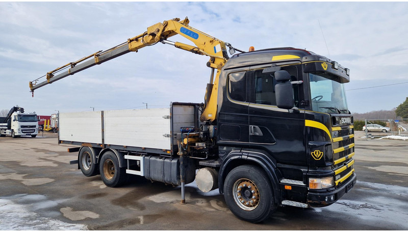 Scania R164 6X2 EFFER 150 full steel - Φορτηγό με ανοιχτή καρότσα, Φορτηγό με γερανό: φωτογραφία 2 Scania R164 6X2 EFFER 150 full steel - Φορτηγό με ανοιχτή καρότσα, Φορτηγό με γερανό: φωτογραφία 2